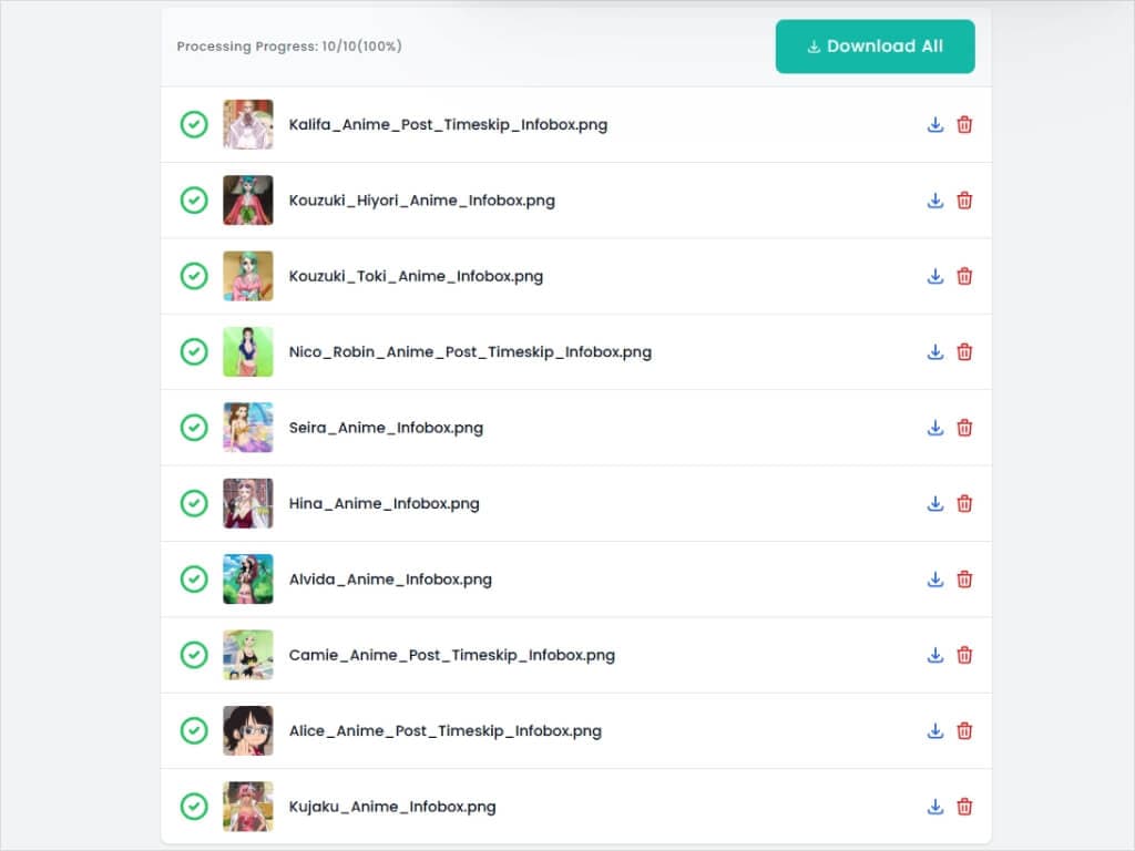Batch Anime Upscaler Example